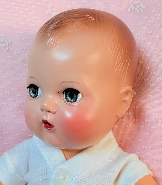 Thumbnail: Vintage 1950s Pre-Patent American Character 11" Tiny Tears Baby Doll