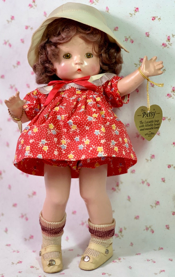 Thumbnail: MINT Vintage RARE Wigged Effanbee 13" Patsy 1930's
