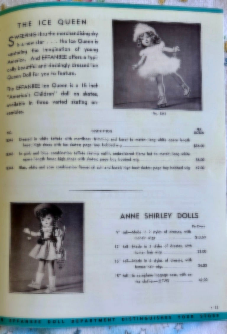 Thumbnail: Vintage 1938 Effanbee Doll SALESMAN'S Catalog -- Layettes and Prices