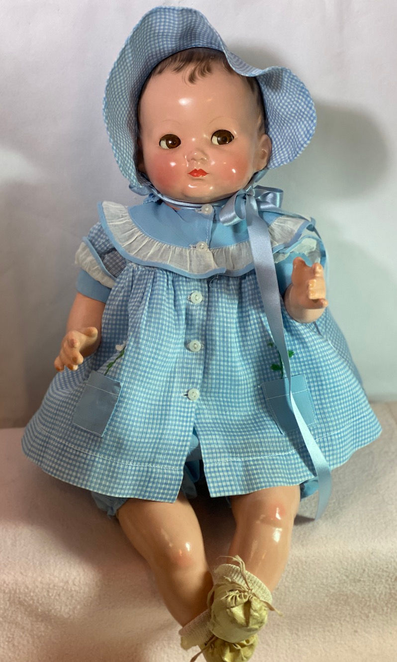 Thumbnail: Vintage 22" Effanbee 1940's Baby BRIGHT EYES - All Original