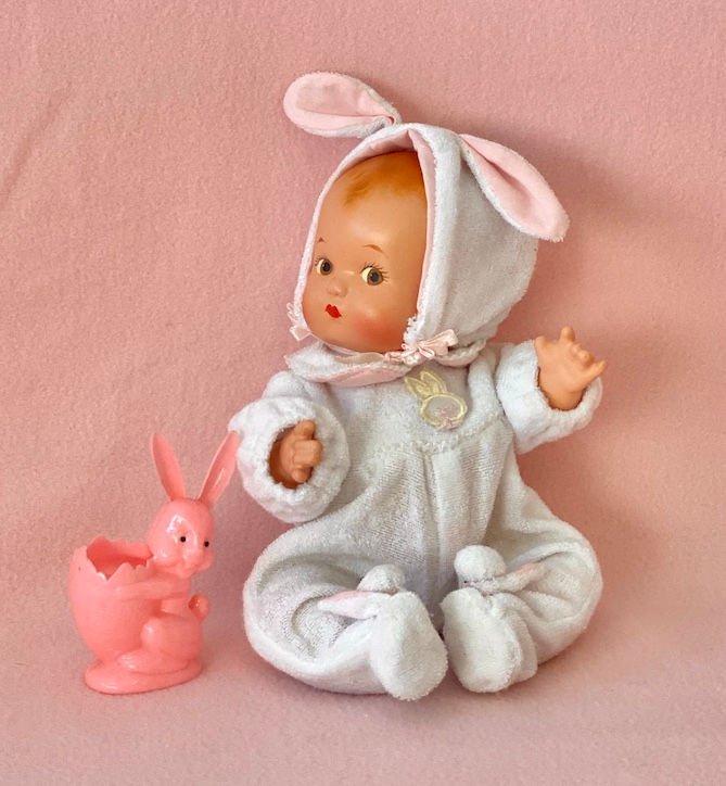 Thumbnail: 1930s Vintage Painted Eye Effanbee 10" Patsy Babykin