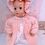 Thumbnail: Vintage Pink Coat and Bonnet Set for BIG BABY Dolls