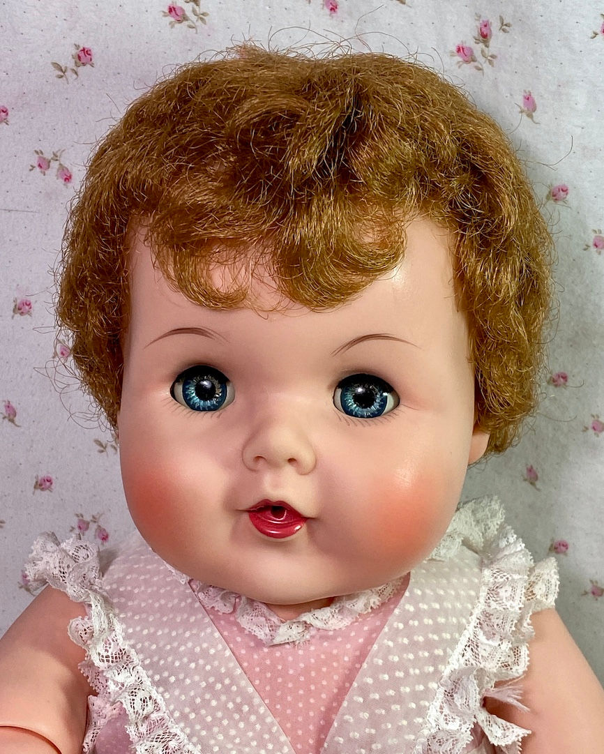 Thumbnail: 1950s American Character 20" Toodles 'Action' Baby with Golden Red Curls