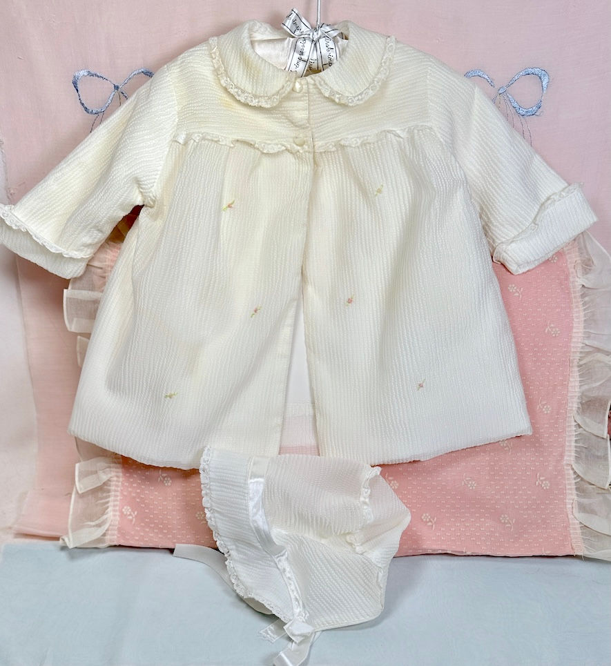 Thumbnail: Vintage Coat, Bonnet and Dress Set for 27" BIG BABY Dolls