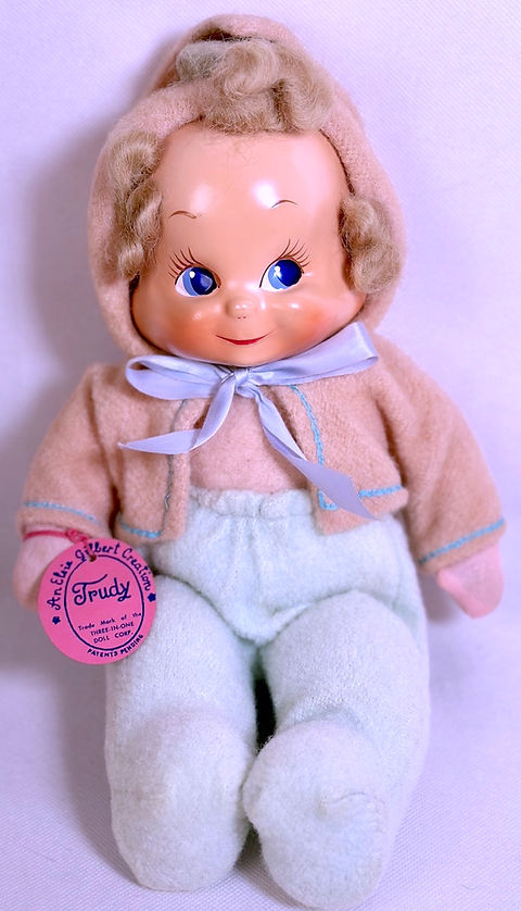 ★DONKIE★ Trudy Trudy 3color Vintage 1946 Trudy 3-Face Composition Doll | Dollyology