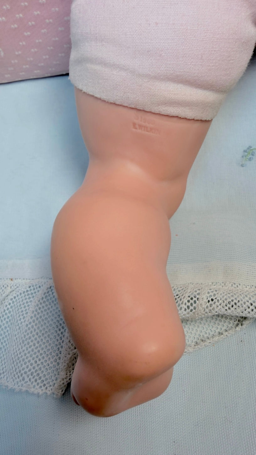 Thumbnail: 1960 Tagged Vogue 18” BABY DEAR Top Knot Doll by Eloise Wilkins