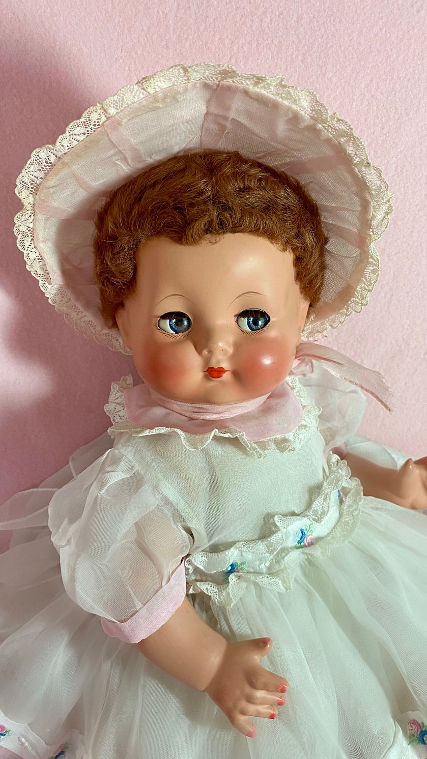 Thumbnail: 1939 Vintage Effanbee Sweetie Pie Doll 18" Composition