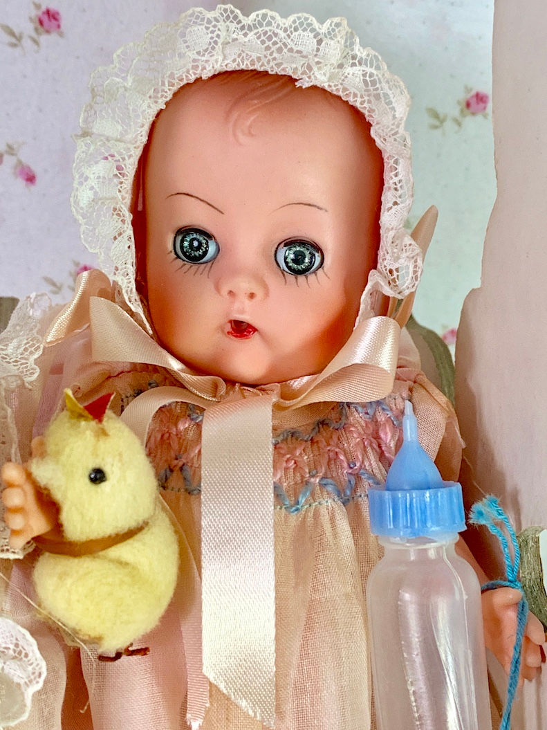 Thumbnail: Vintage 1950s Rocking Rabbit Toy with Ginnette LAL by Blumberg Toy Co