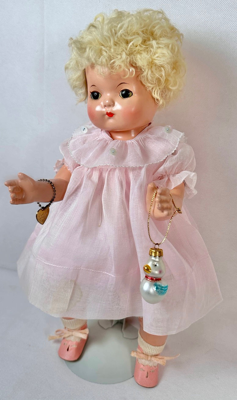 Thumbnail: Rare 1940s Effanbee 15" Patsy BabyKin Toddler Platinum Blond