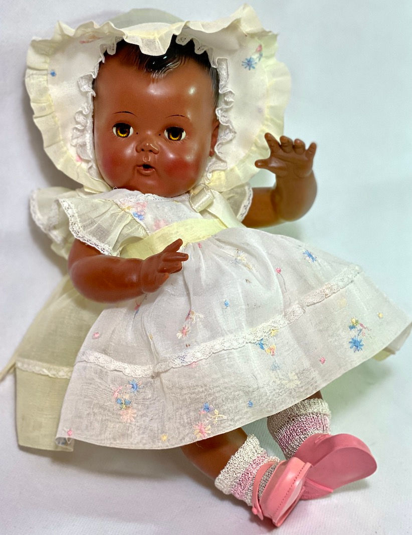 Thumbnail: RARE 1956 American Character BLACK Tiny Tears BABY TEARS