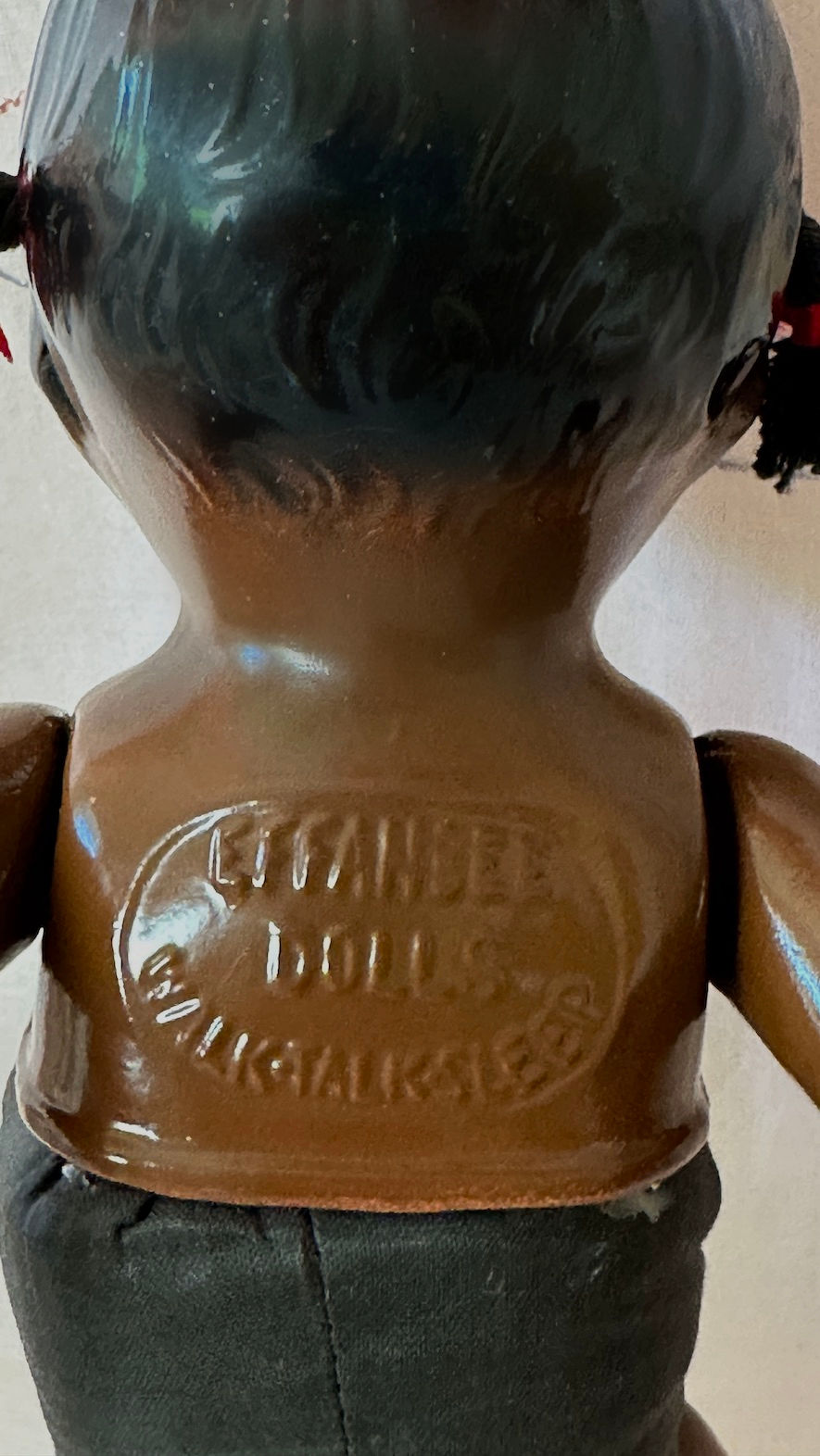 Thumbnail: RARE Circa 1927 Effanbee Black African American GrumpyKins Baby Doll