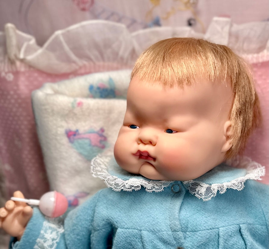 Thumbnail: 1960 Tagged Vogue 18” BABY DEAR Doll by Eloise Wilkins