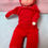 Thumbnail: RARE * Shackman RED Valentine Heart Sleepy Doll 1959