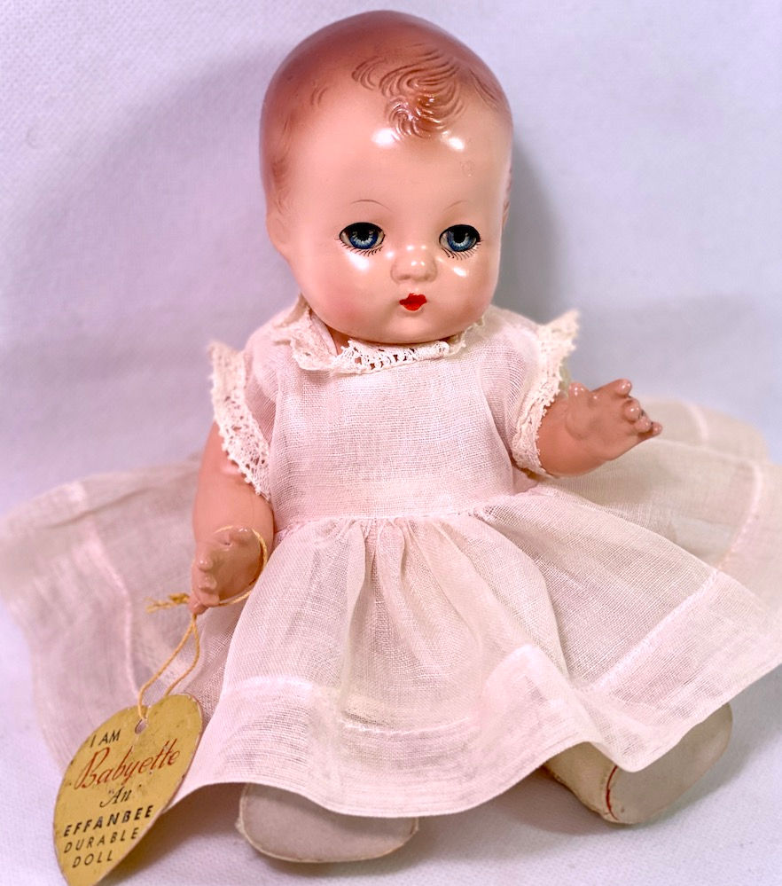 Thumbnail: 1940s Effanbee 8" All Composition Patsy Babyette Doll