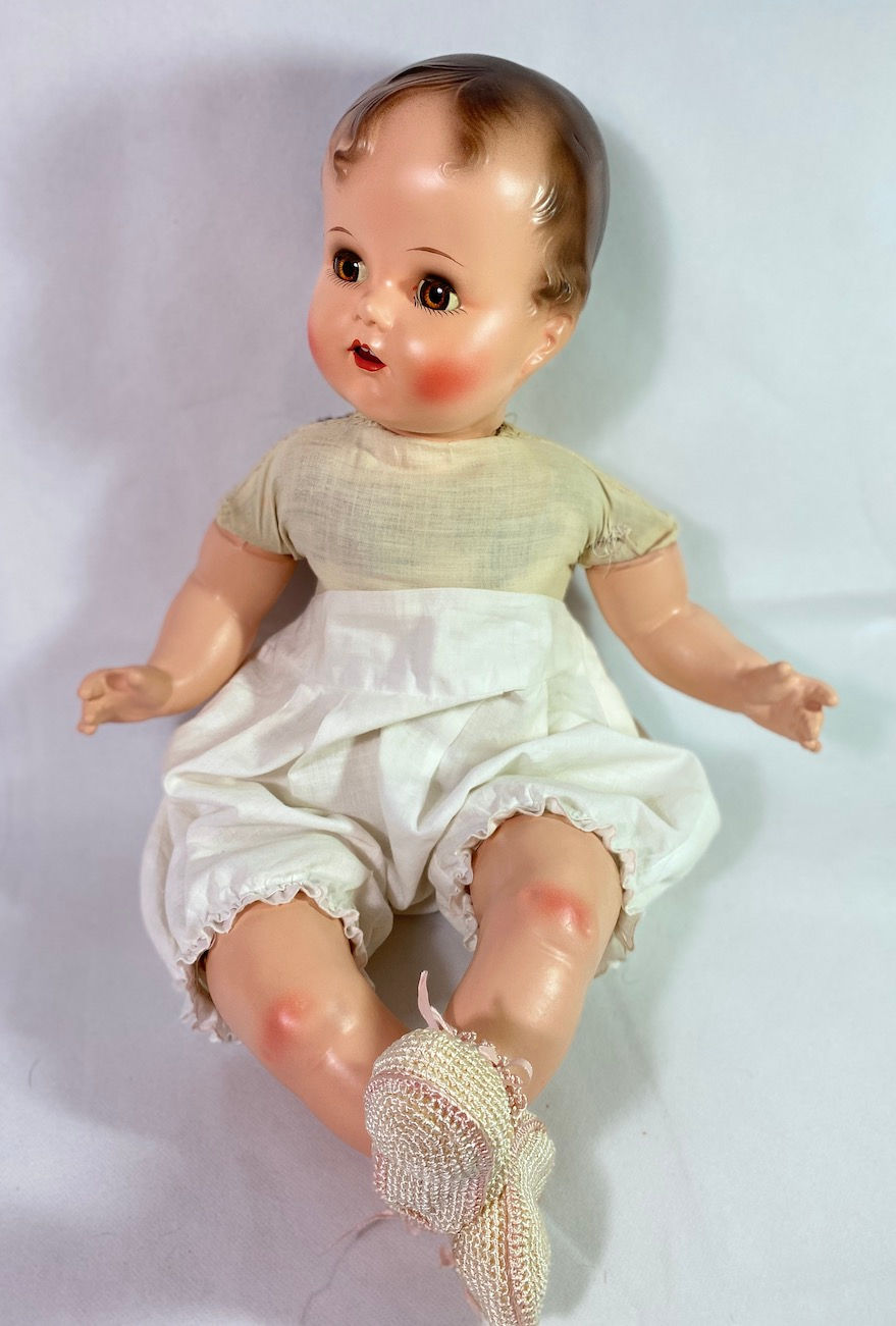 Thumbnail: RARE 24" Vintage 1947 Composition Ideal Baby Beautiful Doll