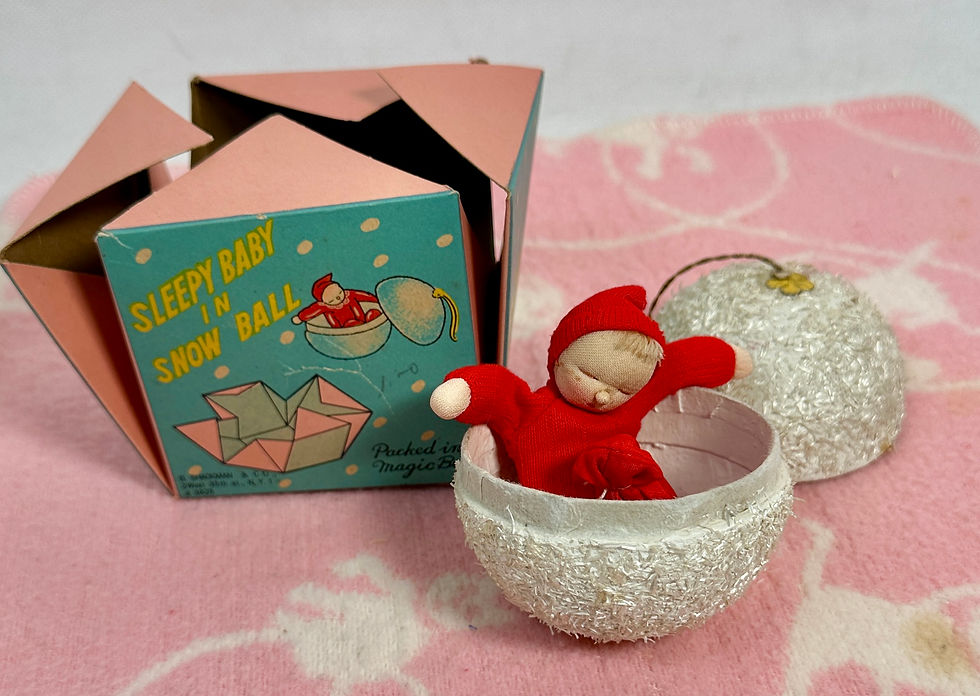 1950s Vintage Shackman 3" Red Doll Snowball #2