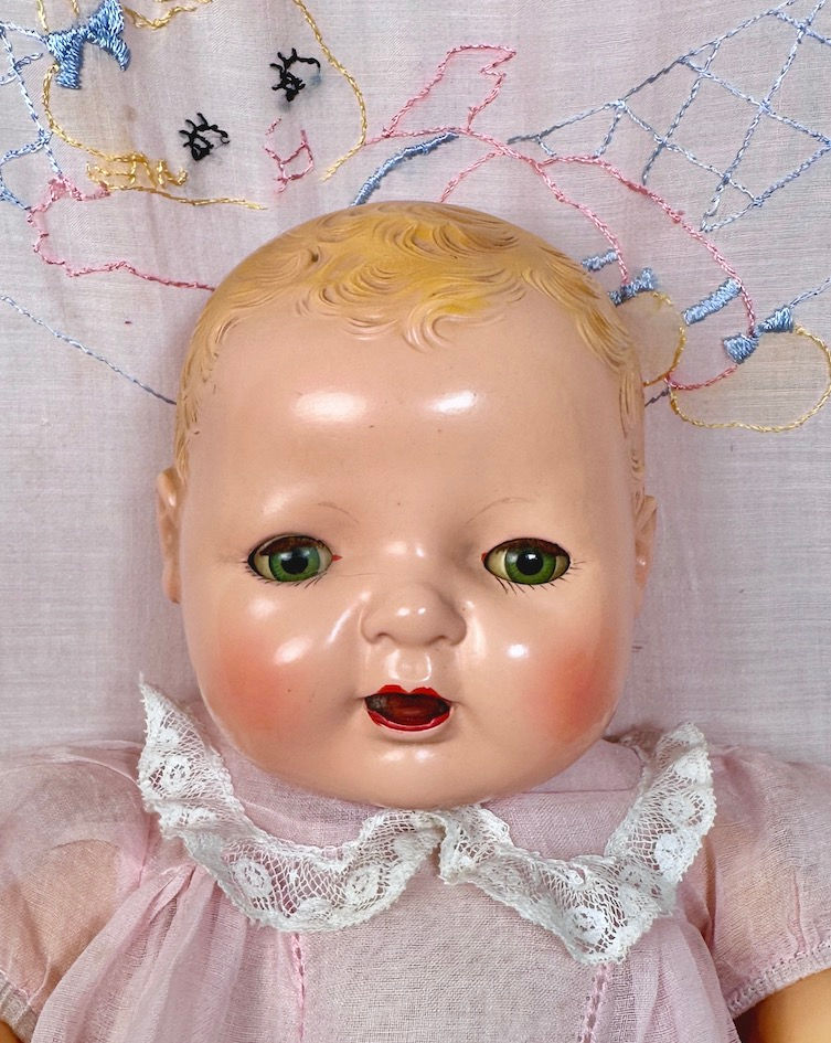 Thumbnail: Vintage 15" Effanbee Dy-Dee Mold 1 RARE Blond Baby Girl