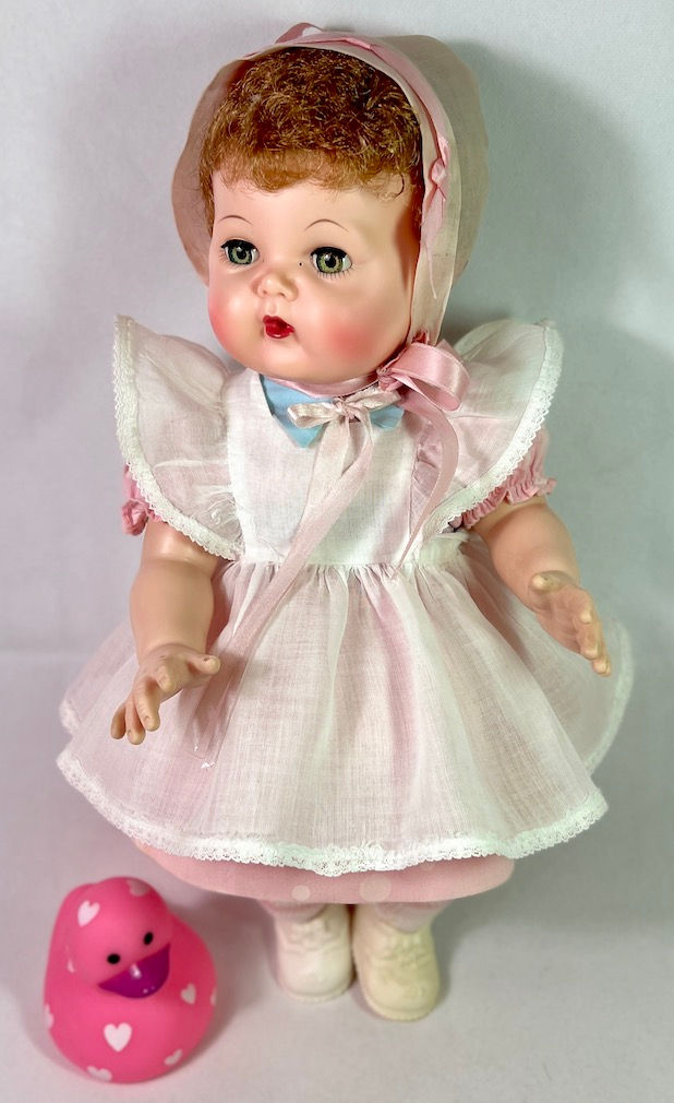 Thumbnail: Vintage 1950s Blonde American Character 16" Rock-A-Bye Tiny Tears