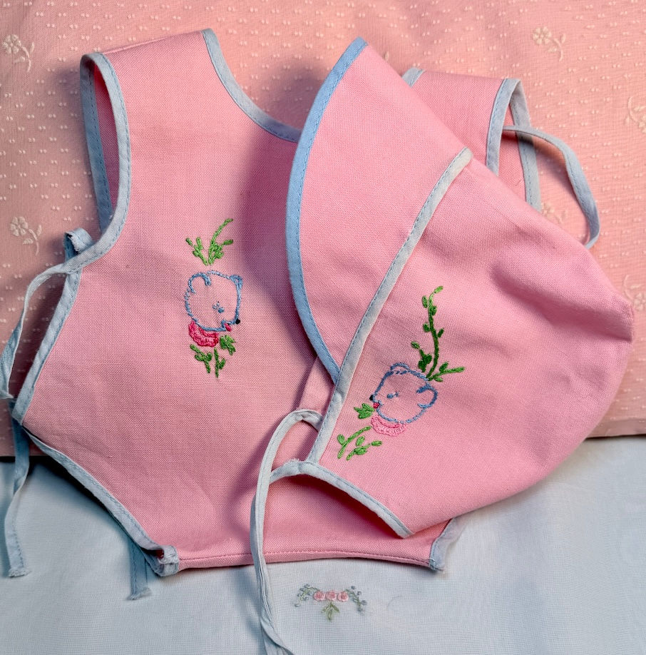Thumbnail: Vintage 1930s Effanbee Pink Sunsuit Set for Dy-Dee Lou