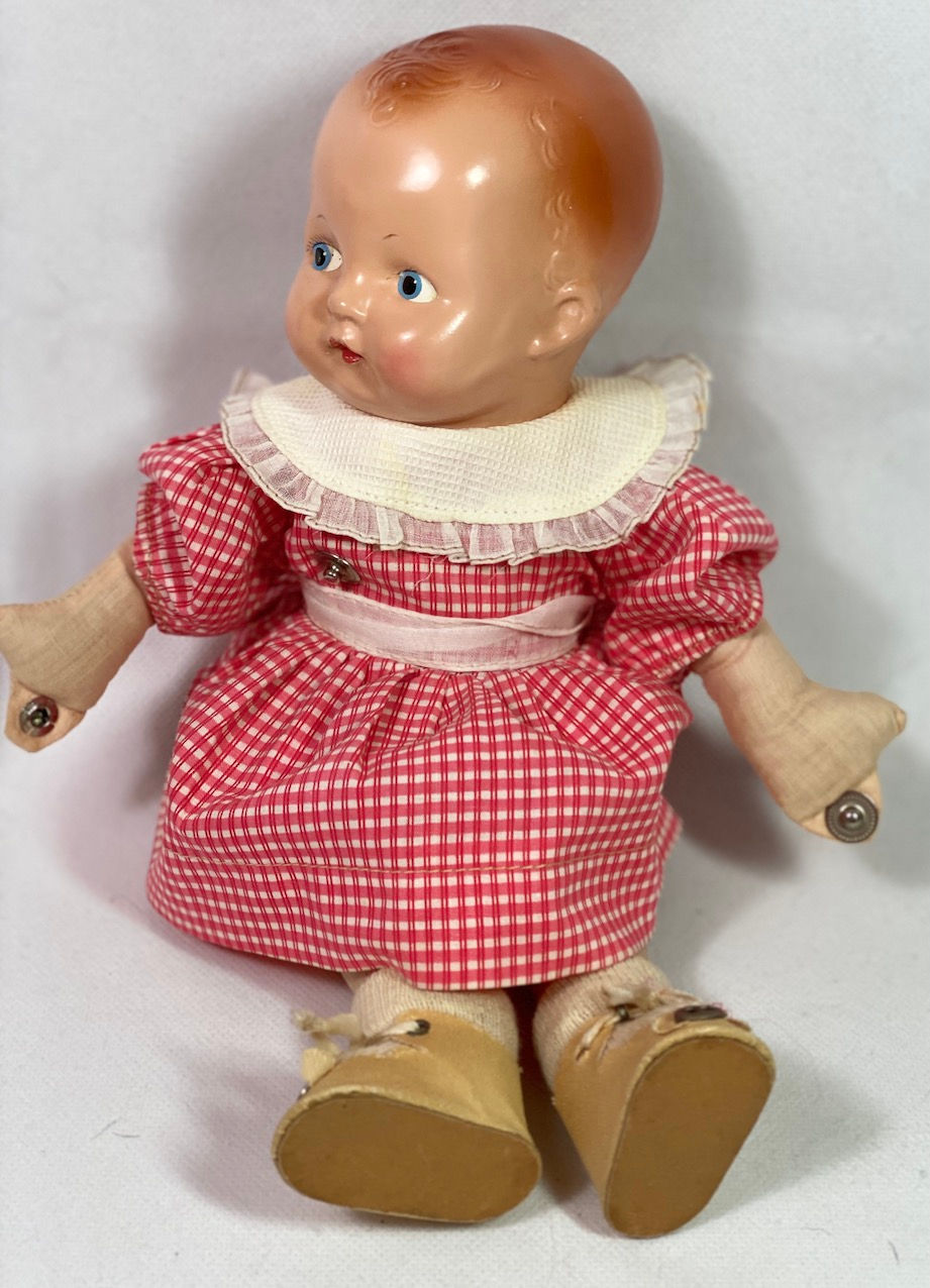 Thumbnail: Earliest 1930s Effanbee 1st Ed Dancing Patsy Baby Kin Twin Dolls