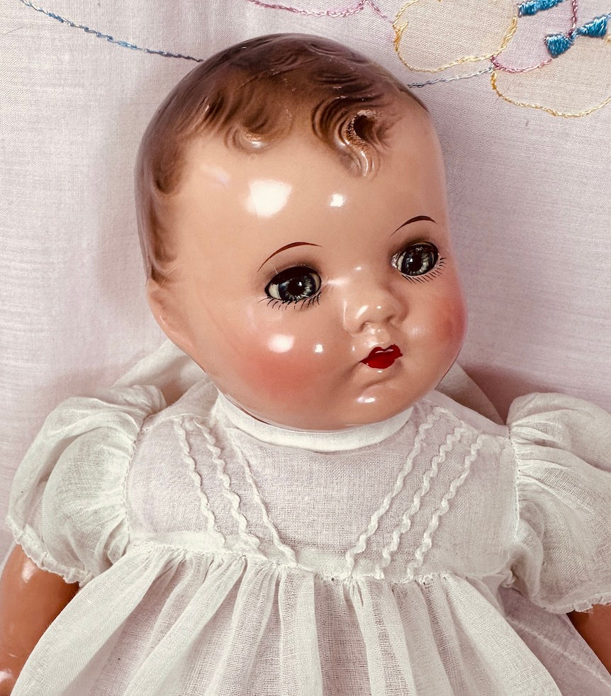 Thumbnail: 1930s Vintage Ideal Composition 14" Baby Beautiful Doll
