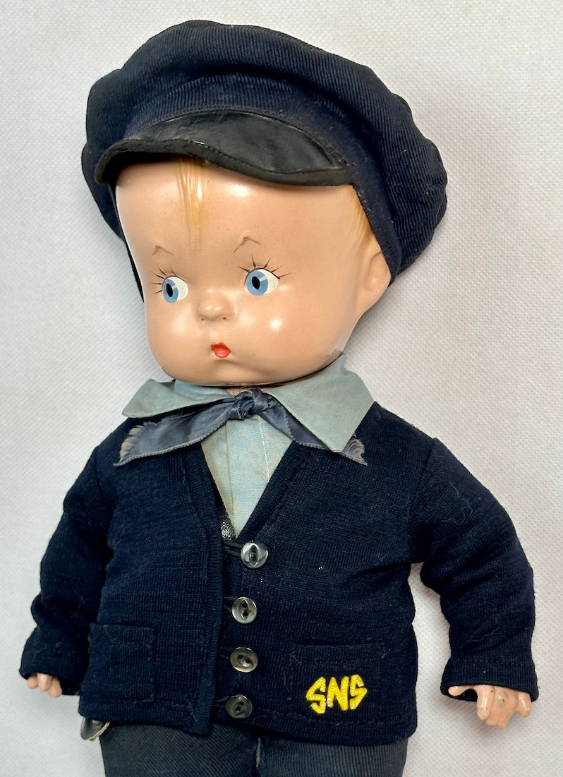 Thumbnail: 1943 Effanbee 14" Policeman Composition Skippy Boy -- Patsy Boyfriend