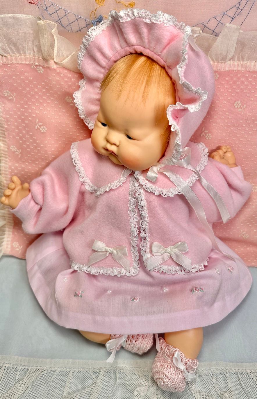 Thumbnail: Vintage 1960s Style 18" Vogue Baby Dear Dress Set