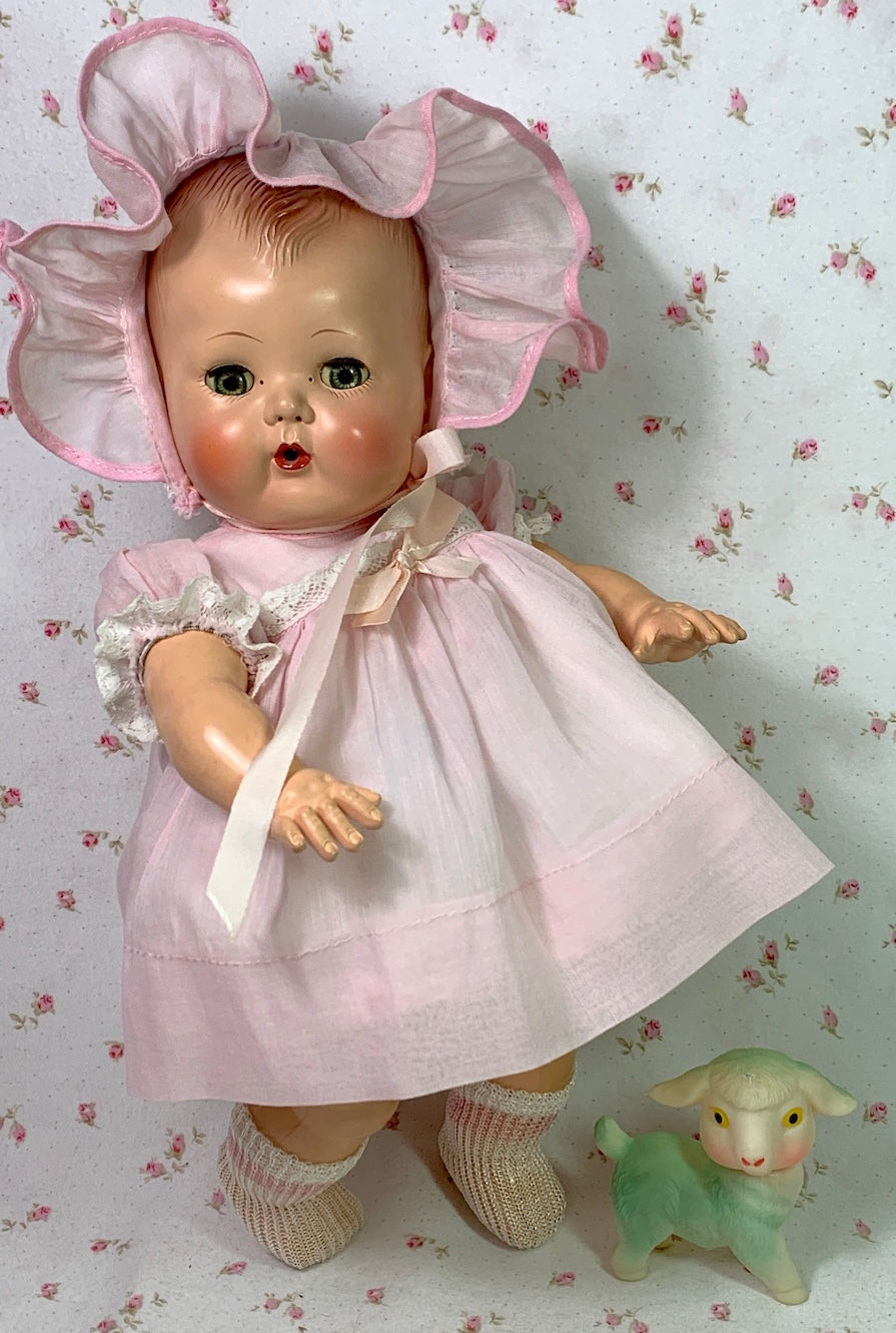 1950s Tiny Tears Pink Party Dress Set for your 13" to 14" Baby Doll