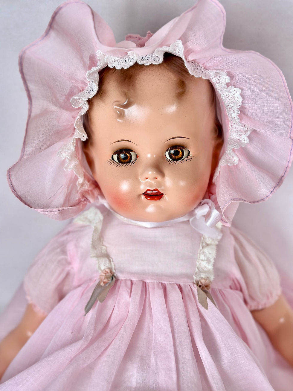 Thumbnail: Vintage 1940s Ideal 21" Baby Beautiful * Miracle on 34th St * Composition Doll