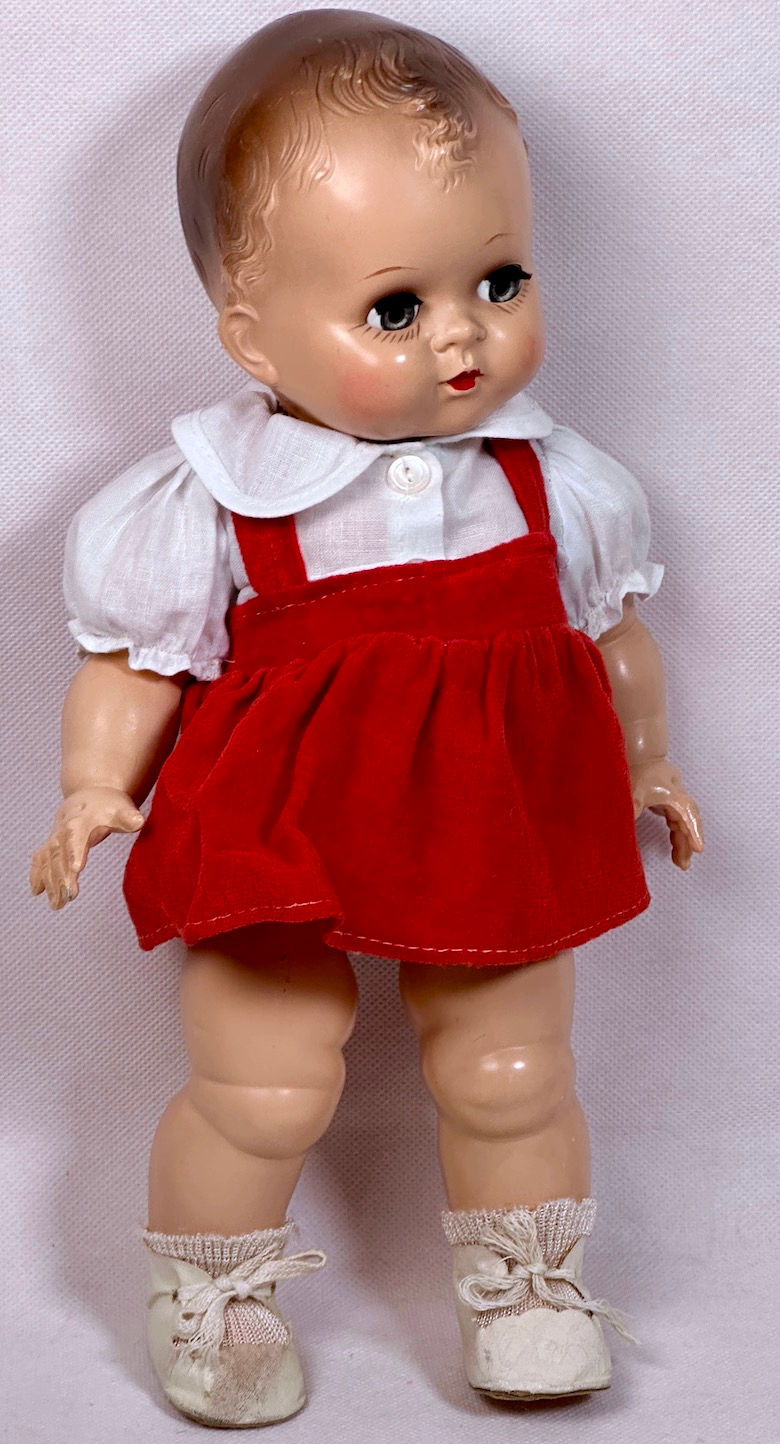 Thumbnail: Vintage 1950s Sayco Boy and Girl 12" Twin Dolls
