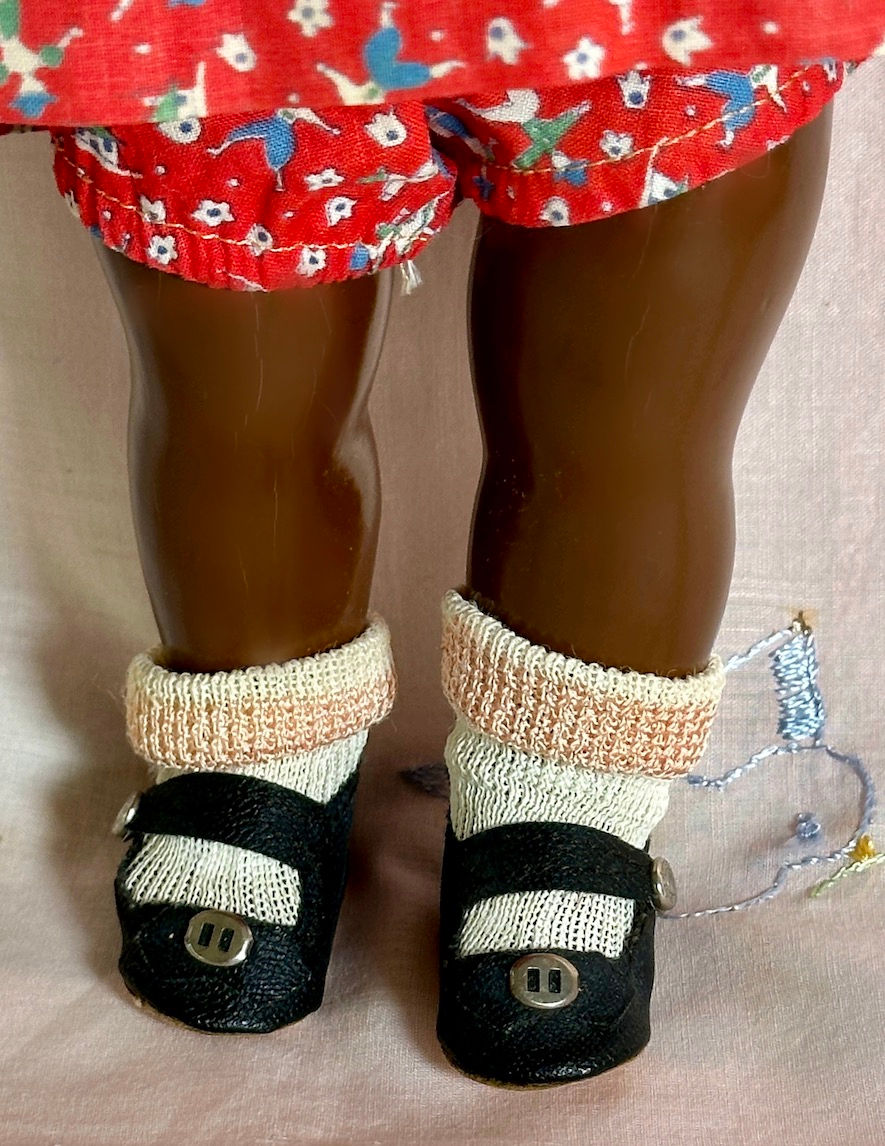 Thumbnail: RARE Circa 1927 Effanbee Black African American GrumpyKins Baby Doll