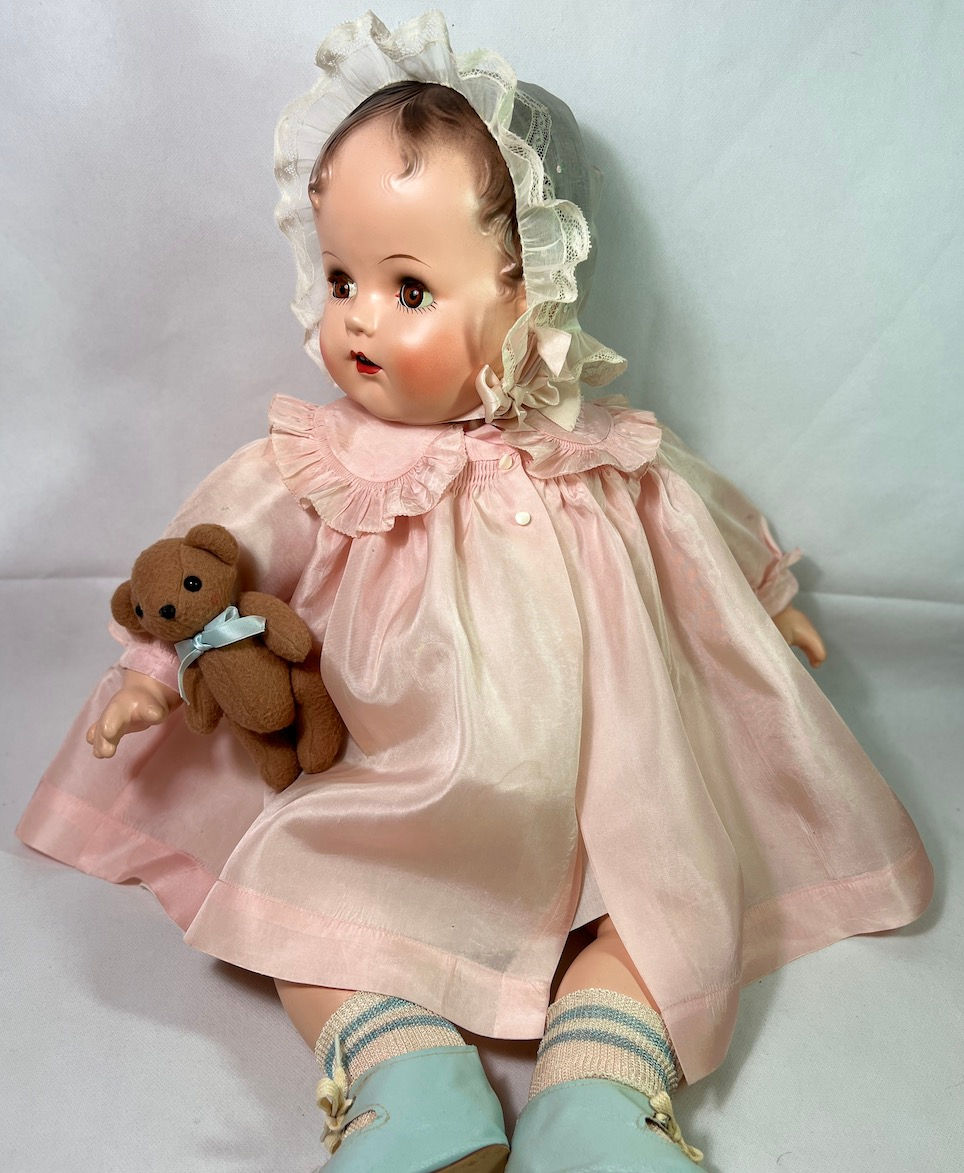 Thumbnail: RARE 27" Vintage 1947 Ideal Baby Beautiful Doll