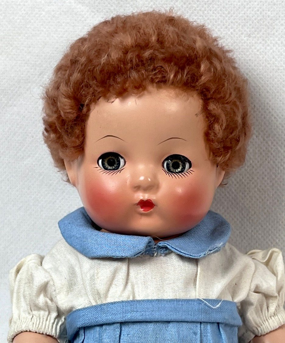 Thumbnail: Vintage 1940s Effanbee Patsy Babyette 9" Compo Twins