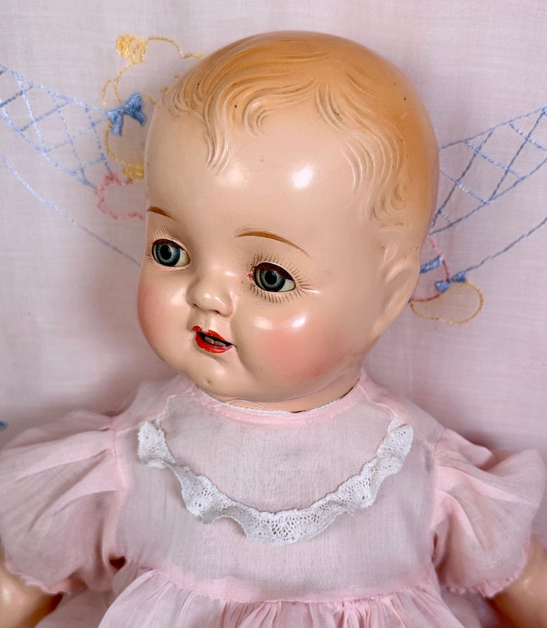 Thumbnail: 1930 Vintage 21" Averill Madame Hendren Composition BABY HENDREN Doll