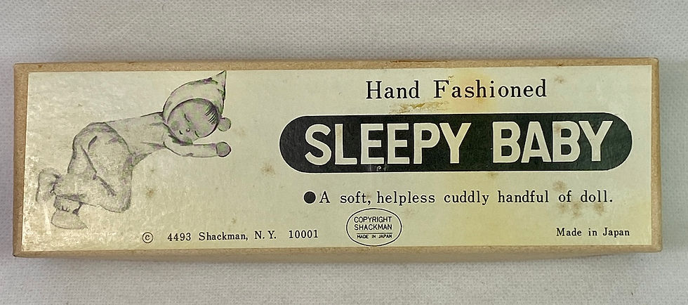 Thumbnail: Vintage African American 1950s Shackman SLEEPY BABY Doll in Box