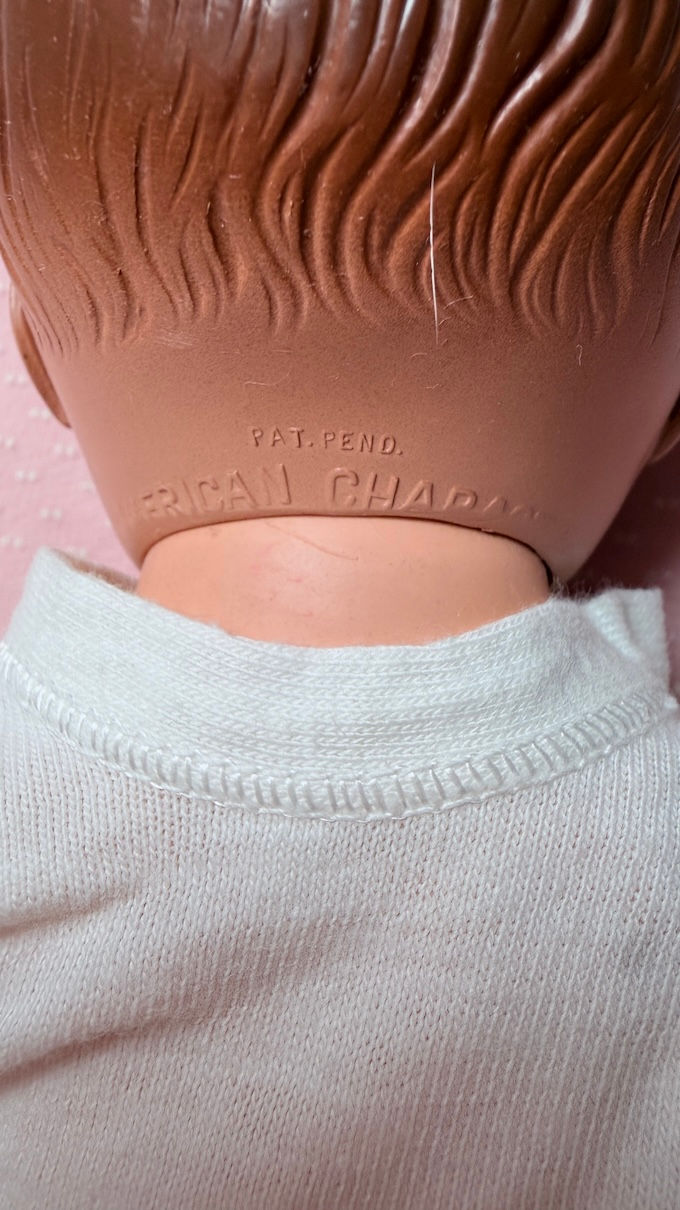 Thumbnail: Vintage 1950s Pre-Patent American Character 11" Tiny Tears Baby Doll