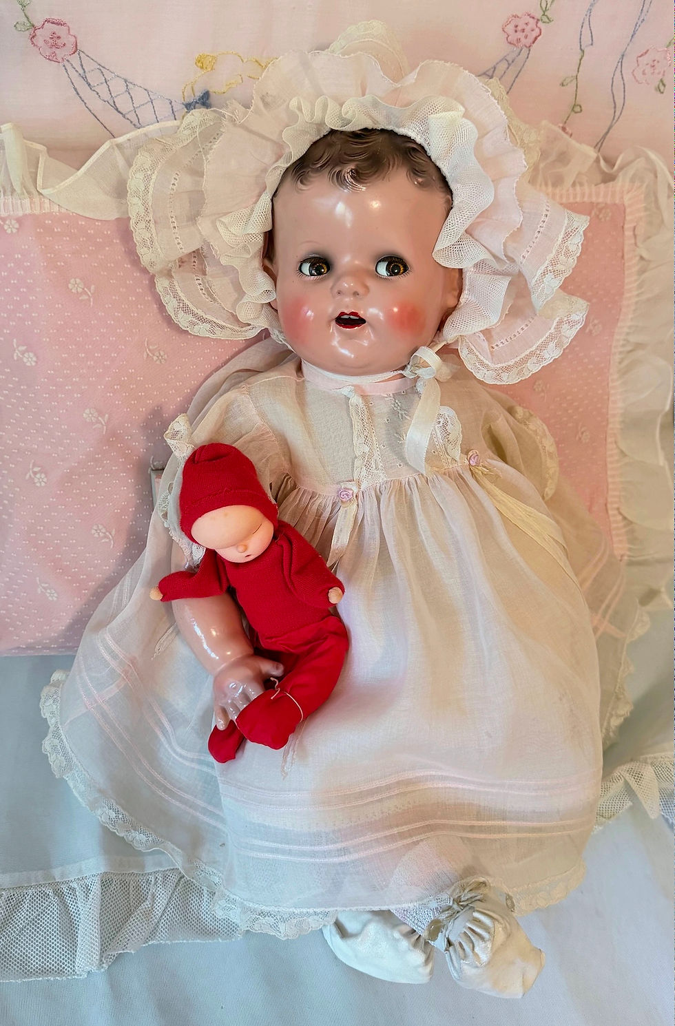 Thumbnail: RARE 1930s Ideal Beautiful Baby Doll -- 21"
