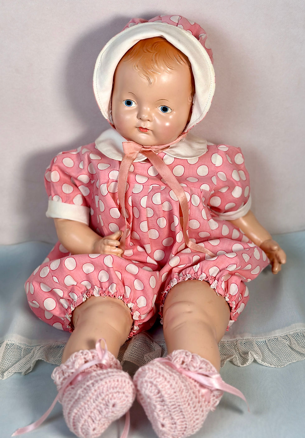 Thumbnail: 1930s Effanbee Sugar Baby Composition Doll 21"