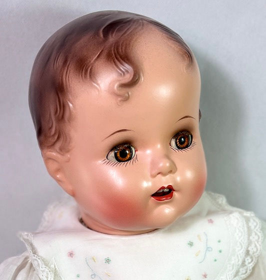 Thumbnail: RARE 27" Vintage 1947 Ideal Baby Beautiful Doll in Original Dress and Coat Set