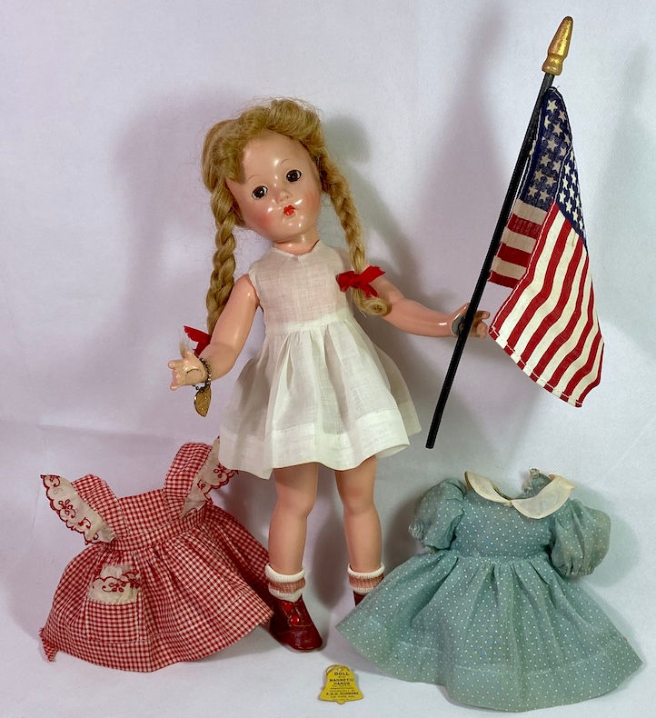 Thumbnail: 1940's FAO Schwarz Magnetic Hands Compo Suzanne