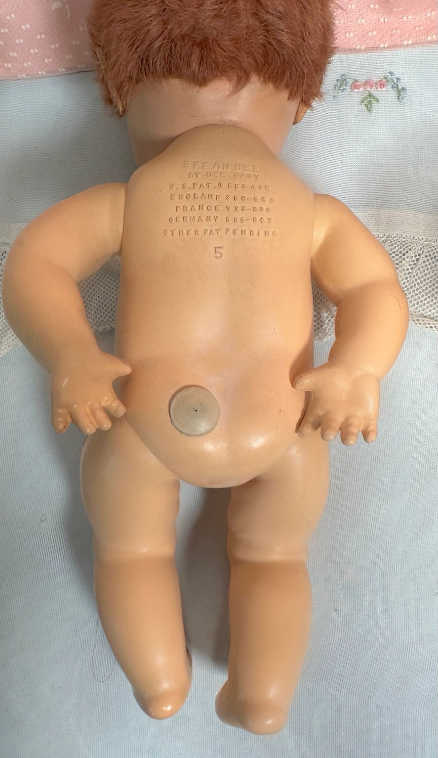 Thumbnail: 1940s TWIN Vintage 11" Effanbee Dy-Dee Ellen Baby Doll