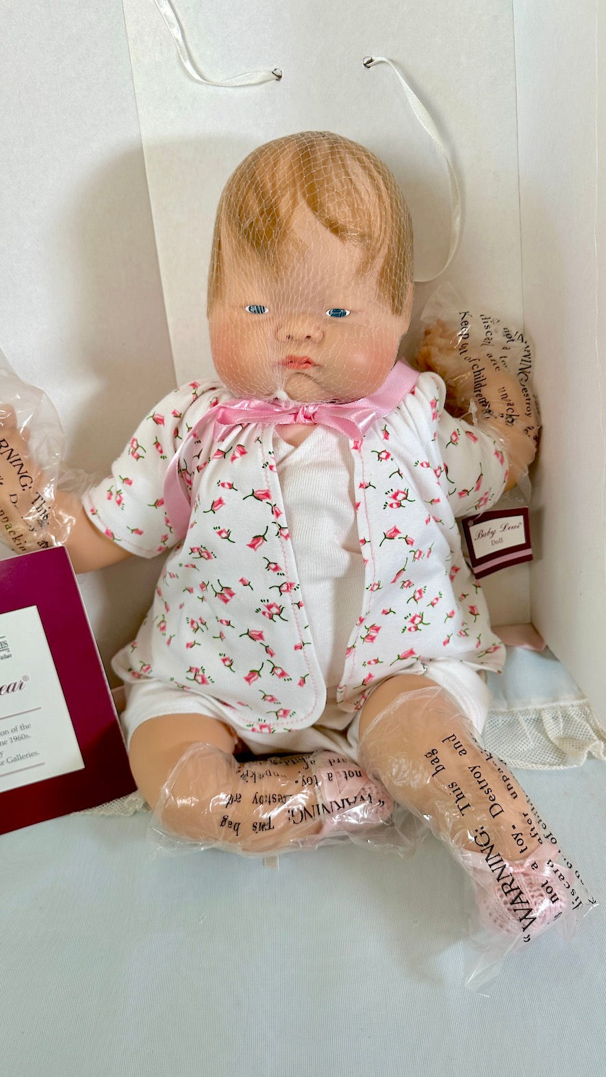 Thumbnail: Vintage 2003 Top Knot Baby Dear 17" ADG Ashton Drake Galleries