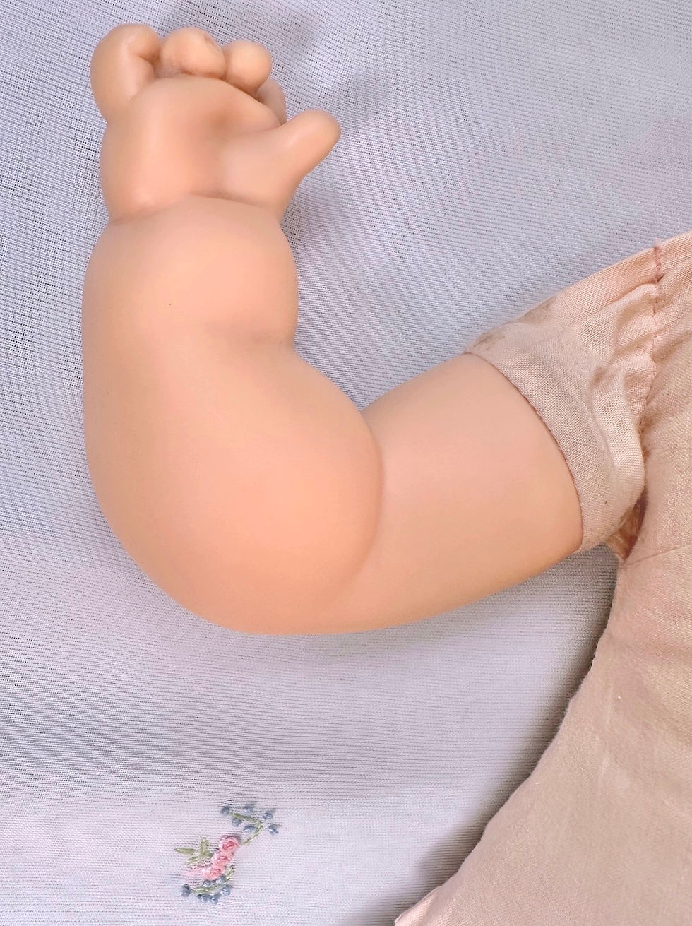 Thumbnail: 1960 Tagged Vogue 18” BABY DEAR Top Knot Doll by Eloise Wilkins
