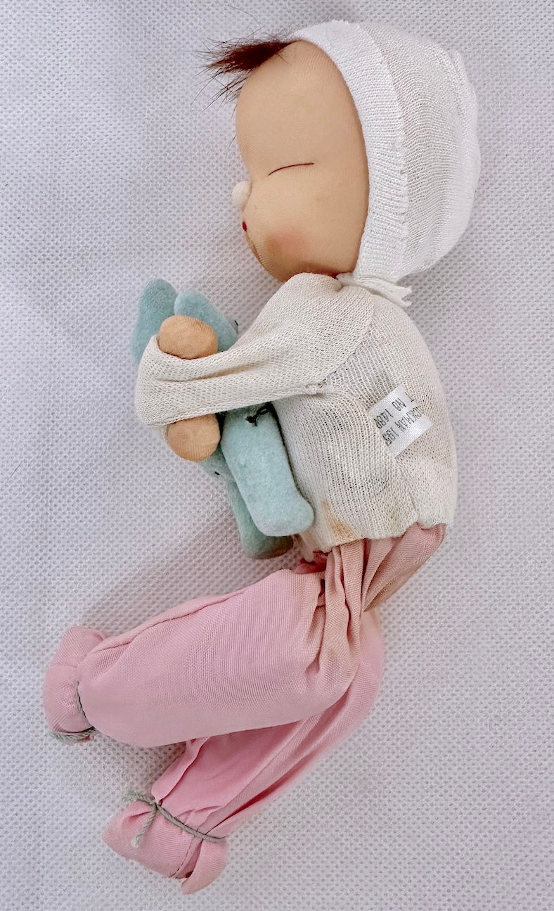 Thumbnail: Vintage Shackman Sleepy Baby Twins in Box