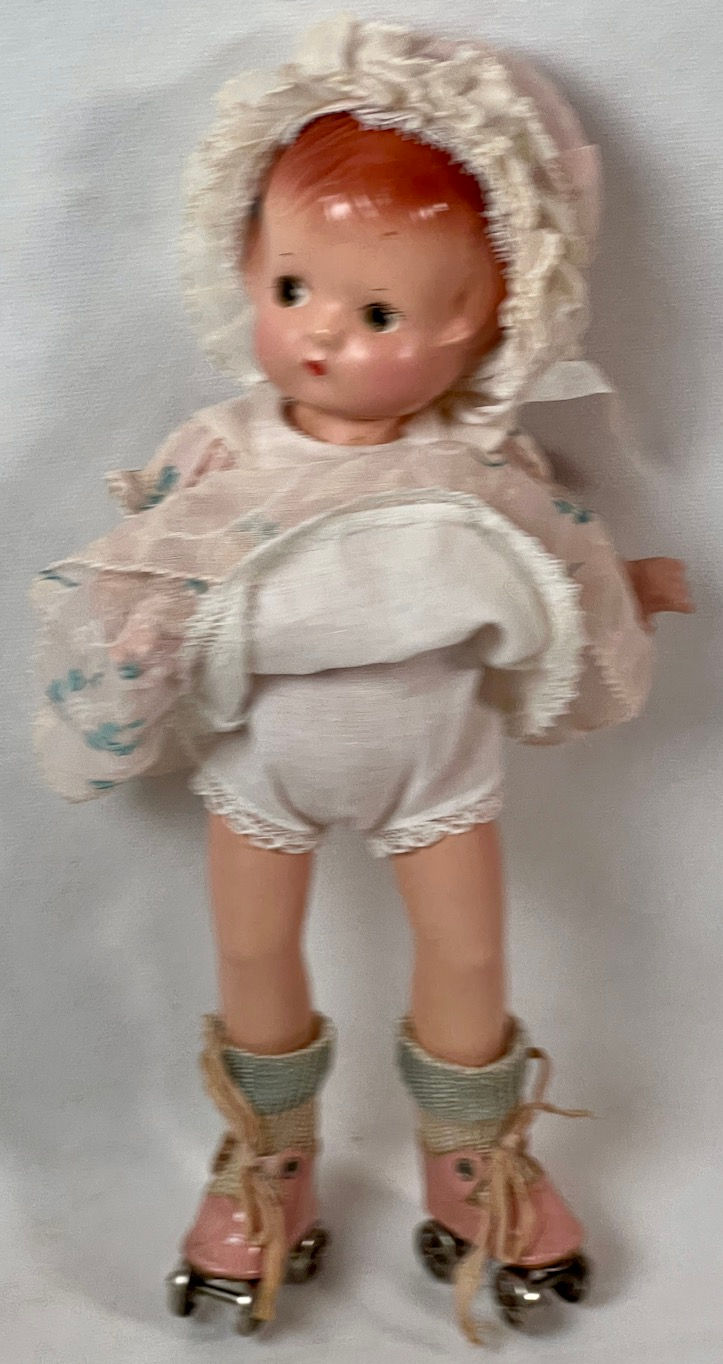 Thumbnail: Vintage 1930s Composition Effanbee 9" Patsyette Doll