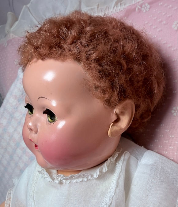 Thumbnail: 1940s RARE Mold 3 Effanbee Dy-Dee Jane Caracul Baby Doll