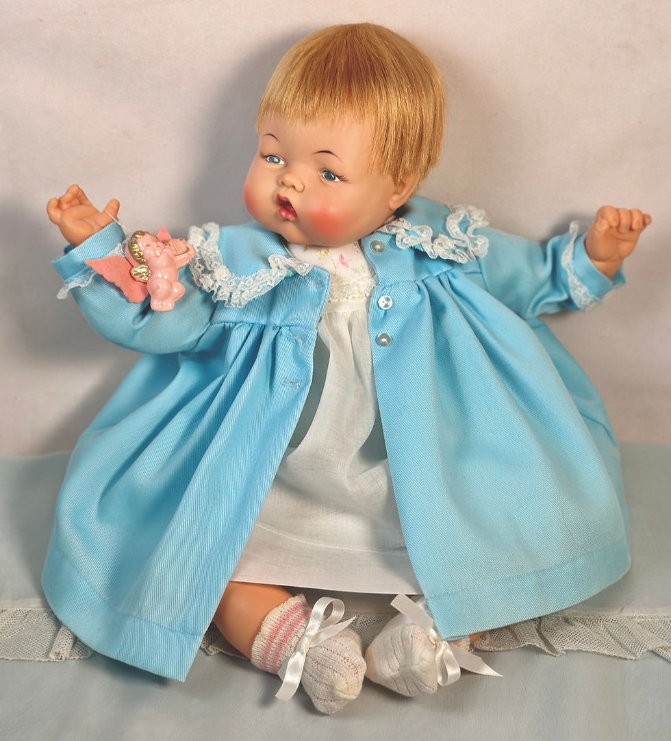 Thumbnail: Vintage 1960s Ideal Thumbelina Doll OTT-19 w/ Working Crier & Knob GORGEOUS
