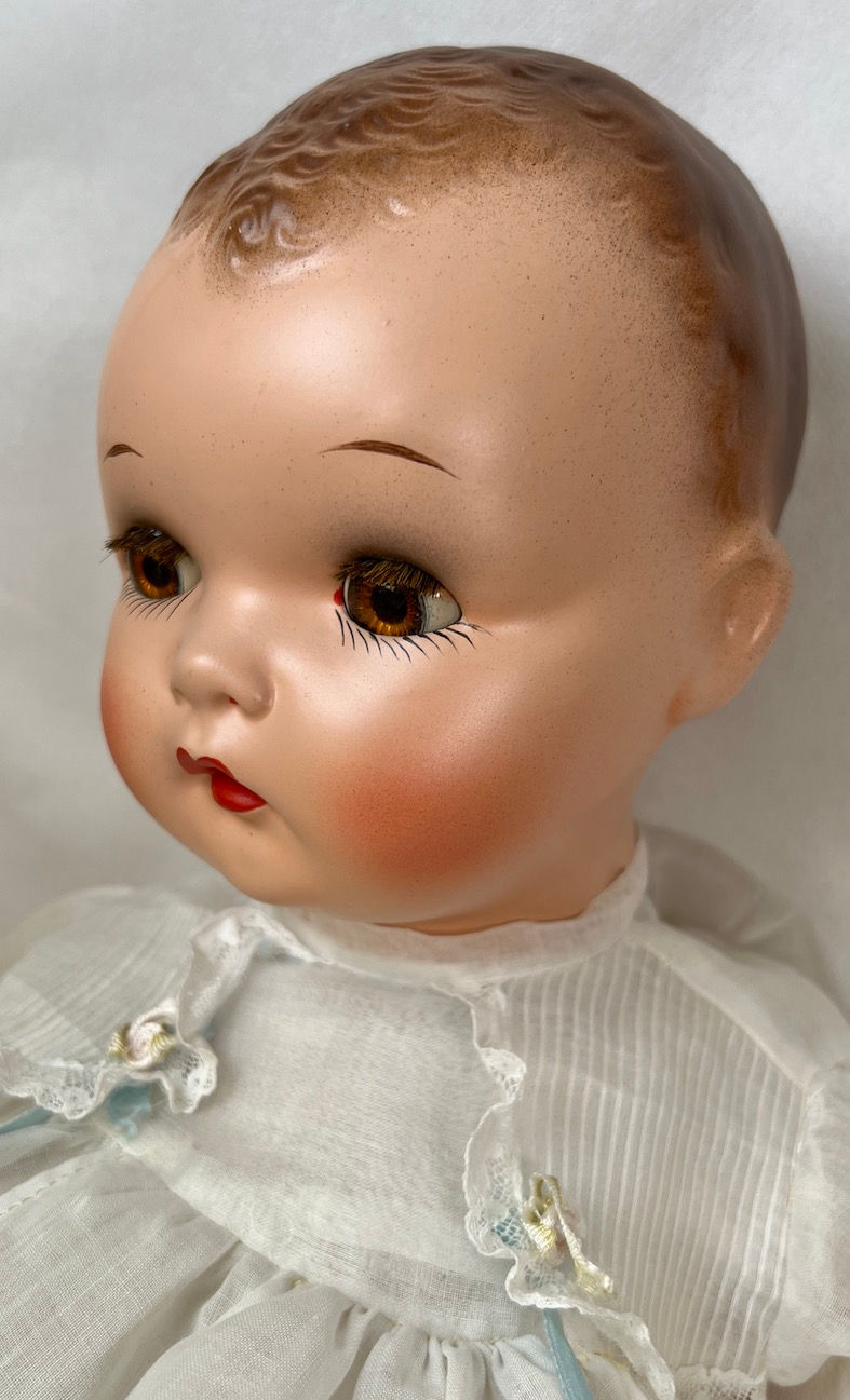 Thumbnail: 22" Vintage Ideal Toy Co 1930s Plassie Baby Doll