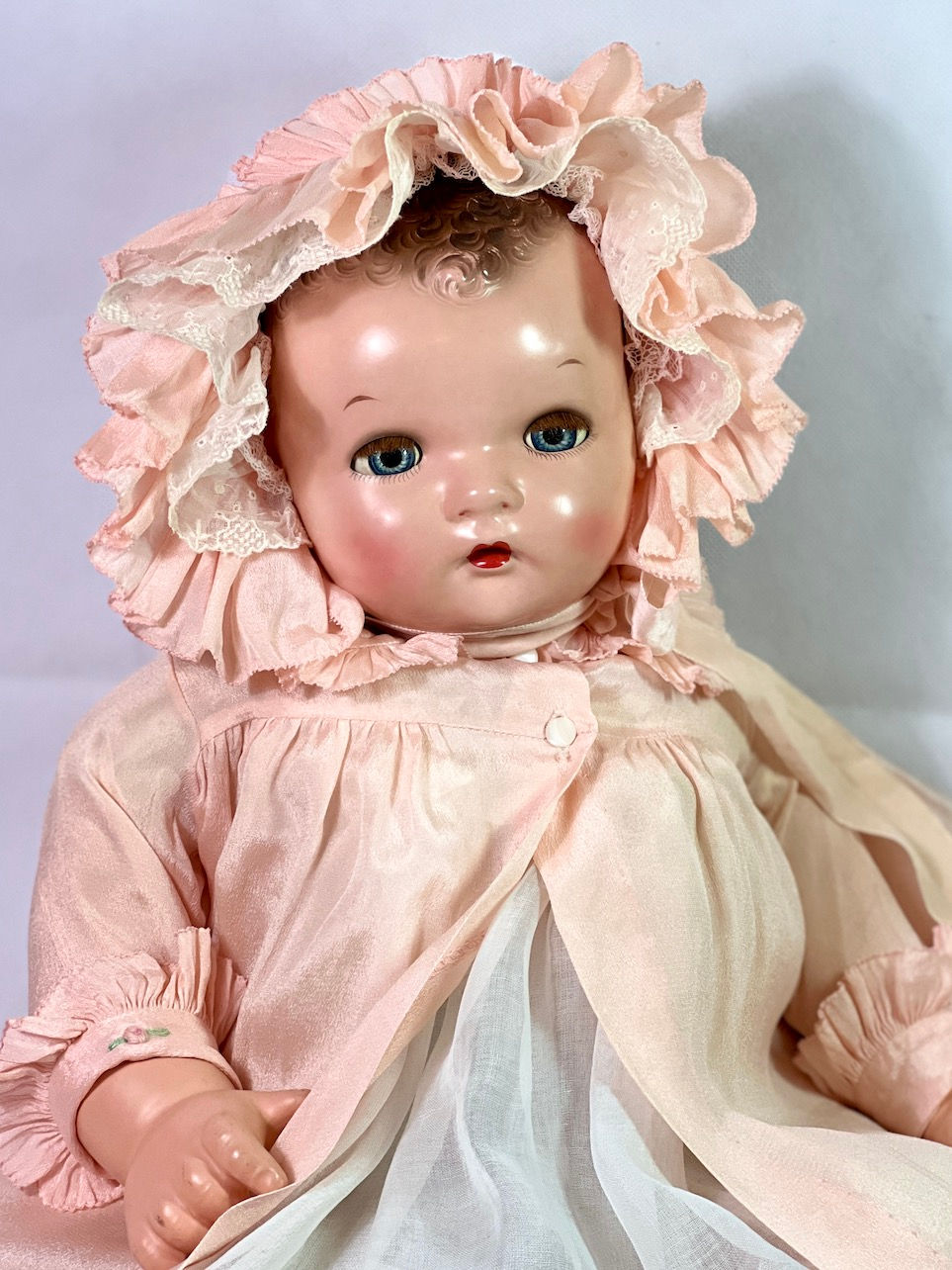 Thumbnail: Ideal 22" Flirty Eye 1930s Princess Beatrix Doll