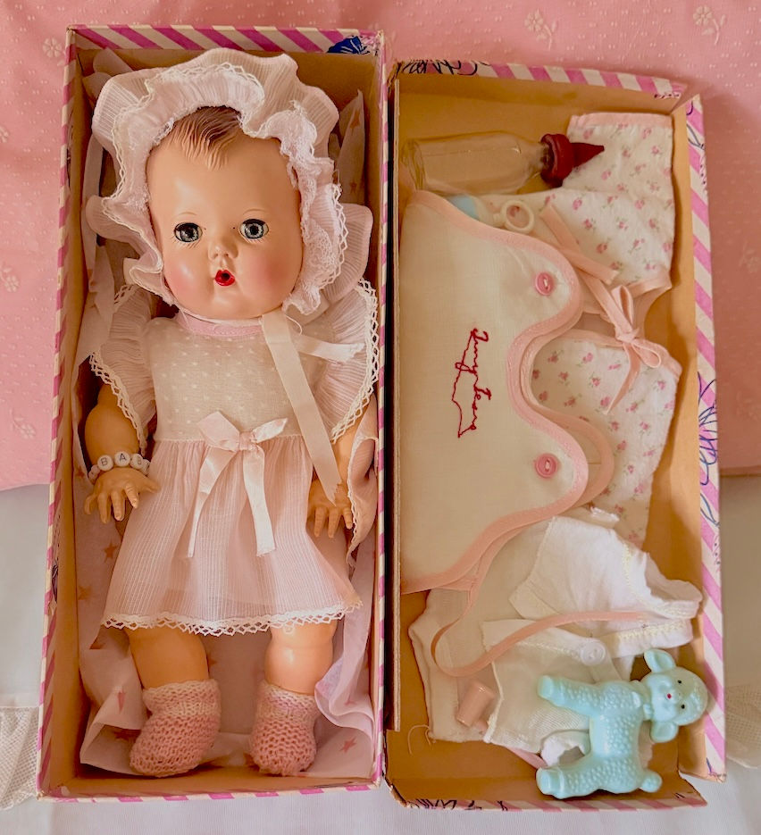 Vintage 1950s Pre-Patent American Character 11" Tiny Tears Baby Doll